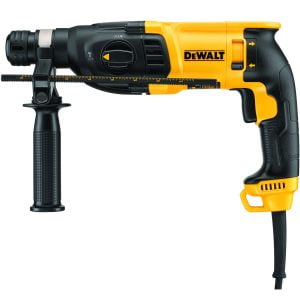 Rotomartillo 1" SDS Plus con 3 Funciones, 2.6 Joules de 0 a 5,500 Golpes por Minuto, 0 a 1,500 Revoluciones por Minuto, Maletín Plástico, 8.0 Amperios 120V. DEWALT