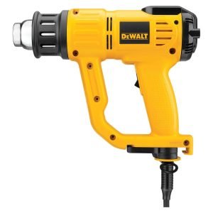Pistola de Calor de 50 a 600 Grados Celsius, Temperatura Variable con Visor LCD, 2 Boquillas, 2,000W 120V. DEWALT