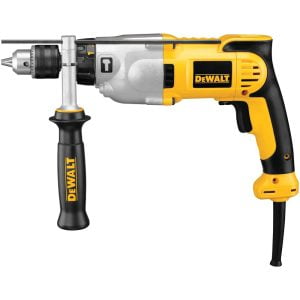 Taladro Martillo 1/2 Velocidad Variable de 0 a 3,500 Revoluciones por Minuto, Reversible, 0 a 56,000 Golpes por Minuto, con Maletín Plástico, 10 Amperios 120V. DEWALT