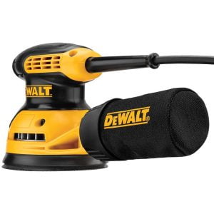 Lijadora Orbital 5" de 12,000 Órbitas por Minuto, 3.0 Amperios 120V con Maletín. DEWALT