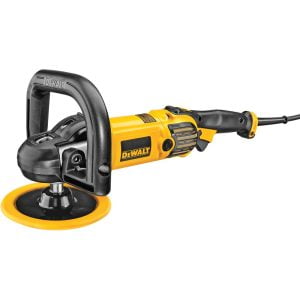 Pulidora Lijadora 7" y 9" con Velocidad Variable Electrónica de 0 a 600 y 0 a 3,500 Revoluciones por Minuto, 12 Amperios 120V. DEWALT