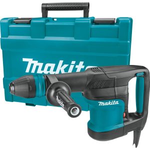 Demoledor 11 Lbs., SDS Max de 11.4 Joules y 8.4 Pie/Lbs, con Velocidad Variable de 1,100 a 2,650 Golpes por Minuto, Maletín Plástico, 10 Amperios 120V. MAKITA