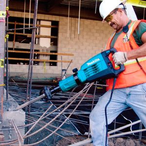 Demoledor 35 Lbs., HEX 1-1/4 de 34.9 Joules y 25.7 Pie/Lb., con Velocidad Variable de 730 a 1,450 Golpes por Minuto, Punta de 20-1/2, Maletín Plástico, 14 Amperios 120V. MAKITA - Imagen 4