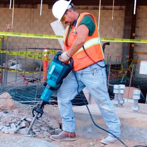 Demoledor 35 Lbs., HEX 1-1/4 de 34.9 Joules y 25.7 Pie/Lb., con Velocidad Variable de 730 a 1,450 Golpes por Minuto, Punta de 20-1/2, Maletín Plástico, 14 Amperios 120V. MAKITA - Imagen 5