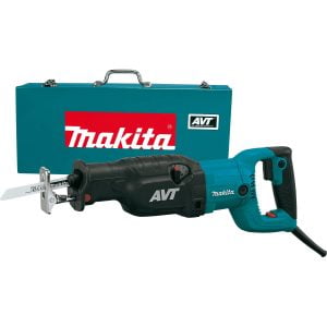 Sierra Sable con Velocidad Variable de 0 a 2,800 Cortes por Minuto de 1-1/4 de Largo, con Maletín Metálico, 15 Amperios 120V. MAKITA