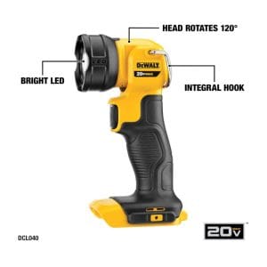 Kit Taladro Atornillador de 1/2, más Atornillador de Impacto, más Sierra Circular, más Linterna con 2 Baterías de 2 Amperios DCD771/DCS885/DCS393/DCL040 con Bolso. DEWALT - Imagen 5