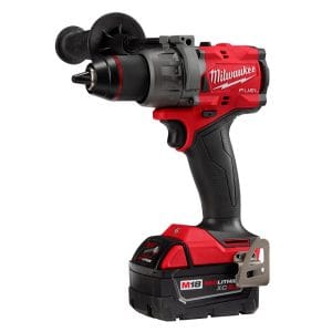 Taladro Martillo 1/2 Inalámbrico 18V Fuel con 2 Velocidades Variables de 0 a 500 y 0 a 2,000, Reversible, Brushless, 0 a 33,000 Golpes por Minuto, sin Llave, 2 Batería 5.0 Amperios, Cargador y Maletín. MILWAUKEE
