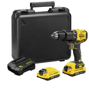 Taladro Martillo 1/2 Inalámbrico 20V Max con 2 Velocidades Variables de 0 a 500 y 0 a 1,900 Revoluciones por Minuto, Reversible, Brushless, 0 A 32,300 Golpes por Minuto, sin Llave, 2 Baterías 1.5 Amperios, Cargador y Maletín Plástico. STANLEY - Imagen 3