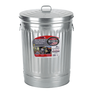 Basurero de 20 Galones Acero Galvanizado 17" X 23" con Tapa. BEHRENS MANUFACTURING