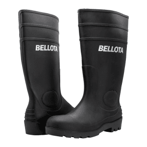 Bota de Caucho PVC Talla #8 (27) Color Negra. BELLOTA