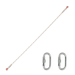 Línea de Vida Nylon 1.5Mt 14 MM Con 2 Mosquetones #30. CLIMAX