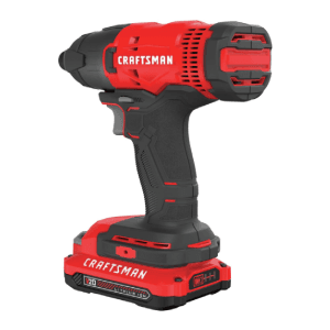 Atornillador Impacto 1/4 Inalámbrico 20V de 0 a 3,100 Golpes por Minuto de 0 a 1,460"/Lbs con 2 Baterías de 1.3 Amperios. CRAFTSMAN - Imagen 3