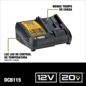 Kit Taladro Martillo de 1/2 e Esmeriladora Angular de 4-1/2 de 20V Max con 1 Batería de 5 Amperios DCD7781/DCG413 con Bolso. DEWALT - Imagen 6