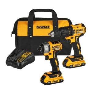 Kit Taladro Martillo de 1/2 y Atornillador de Impacto de 1/4 Inalámbrico de 20V Max Brushless con 2 Baterías de 2 Amperios DCD7781/DCF7871 con Bolso. DEWALT - Imagen 1