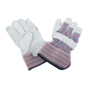 Guante De Cuero & Tela Azul/Rojo Reforzado . DIAMOND BACK