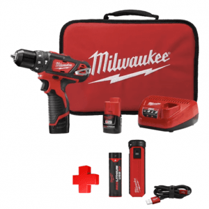 COMBO - MILWAUKEE - Taladro Martillo 3/8 12V y Batería Recargable para Celular