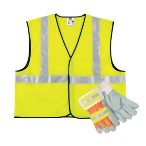 Juego de Chaleco y Guantes Reflectivos Hi-Viz. MSA SAFETY WORKS
