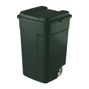Basurero de 50 Galones 41 X 25 X 22.3 Verde Con Ruedas . RUBBERMAID - Imagen 1