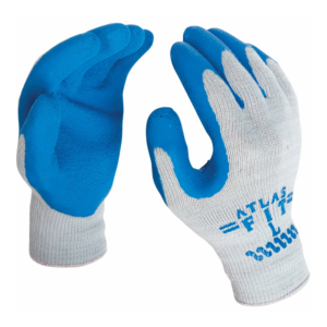 Guante De Algodón / Poliéster 10" Industrial Large Celeste. SHOWA