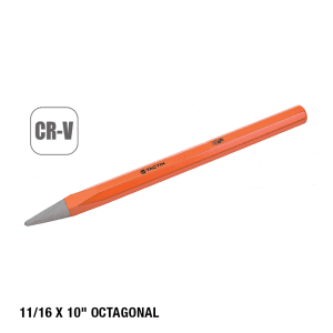 Cincel Punta Profesional 11/16 X 10" Octagonal. TACTIX