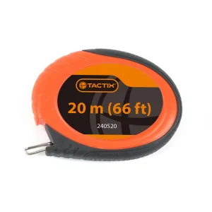 Cinta Métrica Longtape 3/8 X 20MT - 66' Cerrada. TACTIX