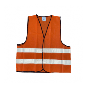 Chaleco De Precaución Naranja 20" Reflectivo Gris Completo 2". UNIKRAFT