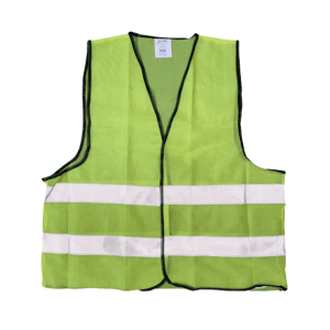 Chaleco de Precaución Verde 20" Reflectivo Gris Completo 2". UNIKRAFT