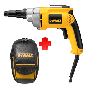 COMBO - DEWALT - Atornillador Eléctrico de 0 a 2,500 Revoluciones por Minuto, Torque de 132 Pulgadas/Libras, 6.5 Amperios 120V Más Estuche