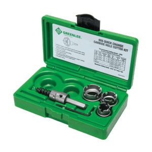 Broca Carburo para Lamina Juego de 4 Piezas 7/8 A 1-3/8. GREENLEE