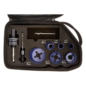 Broca Sierra para Metal 7/8 A 2-1/4, Juego 9 Piezas, Incluye Estuche. IRWIN INDUSTRIAL TOOLS