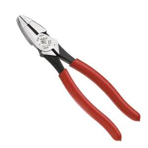 Alicate para Electricista 9" Cabeza Cuadrada Mango Rojo. KLEIN