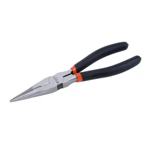 Pinza de Punta Fina de 8" con Cortador y con Forro Negro. TACTIX