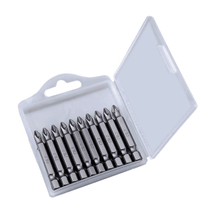 Punta Destornillador S2 de 2" PH #2 con 10 Piezas. TACTIX