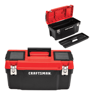 Caja de Herramientas Plástica 20" X 10" X 19" con Organizadores. CRAFTSMAN