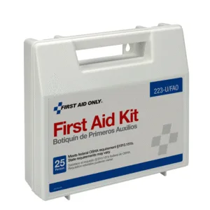 Botiquín para Primeros Auxilios de 106 Piezas 25-Personas. FIRST AID ONLY