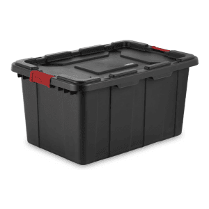 Caja Organizadora Plástica de 15 Galones con Tapa Industrial. STERILITE