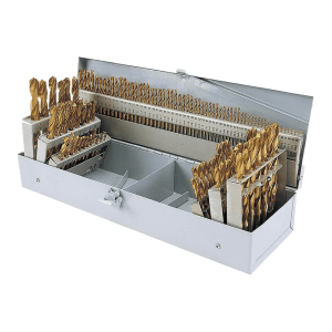 Broca HSS de Titanio de 1/16 a 1/2 Num/Let Master con Juego de 115 Piezas. SHOP FOX