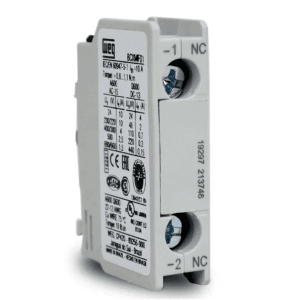 Bloque Contacto Auxiliar Frontal para Contactor 1NC. WEG - Imagen 2