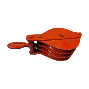 Garrucha Metal Triple de 10" de 1,500 Lbs con Gancho sin Seguro Giratorio. ALPHA/ALPS KATSURA