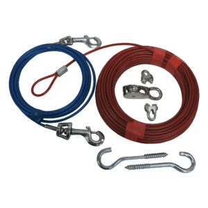 Conjunto de Cable para Perro Hasta de 60 Lbs X 70'. BOSS PET PRODUCT