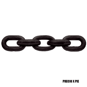 Cadena de 1/2 Grado 80 Negra 13 MM Diámetro con Capacidad de 5,400 Kg . COLUMBUS MCKINNON