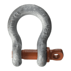 Grillete Curvo de 3/4 Galvanizado con Pasador de Rosca con Capacidad de 6-1/2 Toneladas. COLUMBUS MCKINNON