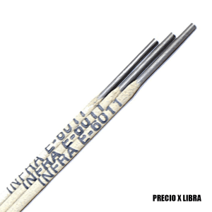 Soldadura de Acero Dulce E-6011 de 1/8 Eléctrica. INFRA