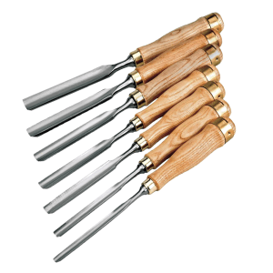 Gubia Mango de Madera 10-3/4 A 12" Largo Juego de 7 Piezas. SHOP FOX