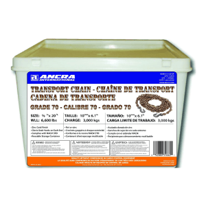 Cadena para Carga Grado 70 3/8 X 20'Amarilla 6,600 Lbs. S-LINE/ANCRA