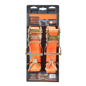 Correa De Carga Con Ratchet Gancho J 1-1/2 X 16' Capacidad 1,100Lbs 2 Pzas. TACTIX - Imagen 2