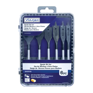 Broca Plana para Madera 3/8 > 1" con Juego de 6 Piezas. VULCAN - Imagen 1