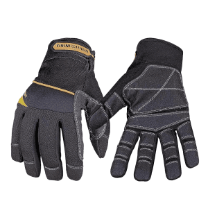 Guante para Contratista XL Sintético Negro Franja Amarrilla. YOUNGSTOWN GLOVE CO.