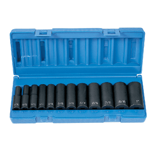 Socket Impacto STD SL P-3/8 5/16 > 1 6PT con Juego de 12 Piezas. GREY PNEUMATIC CORP. - Imagen 2