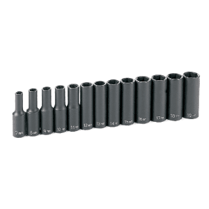 Socket Impacto MM SL P-3/8 7MM > 19MM 6PT con Juego de 13 Piezas. GREY PNEUMATIC CORP. - Imagen 1